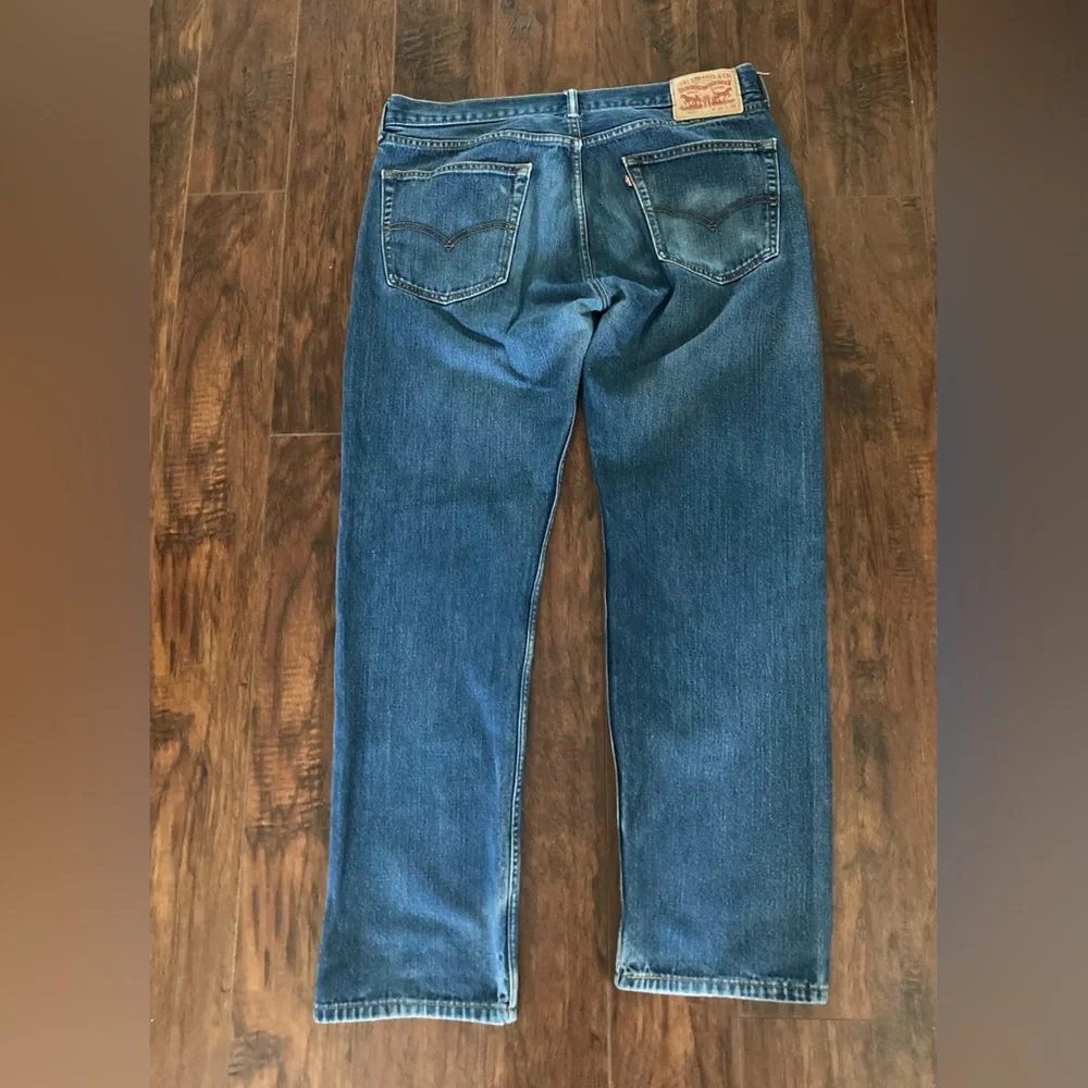 Levi's 505 Mens SZ 36W 32LBlue regular fit Jeans with Faded Denim Look
